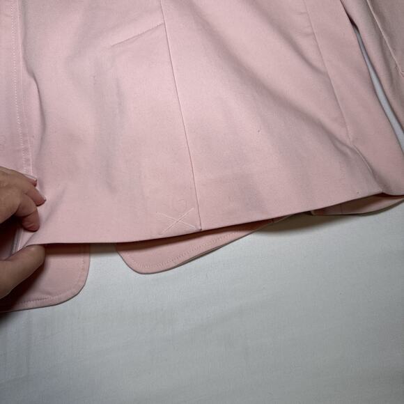 CAbi Womens Size 10 Grace Pink Blazer Mid Length Structured 3 Button Jacket NWOT - Picture 15 of 16
